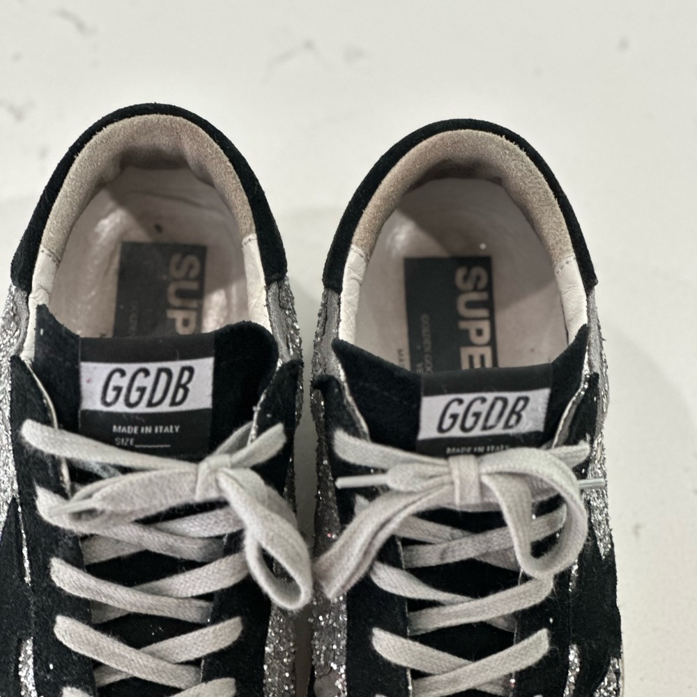 Golden Goose silver/ black size 36 shoe. - Picture 10 of 13